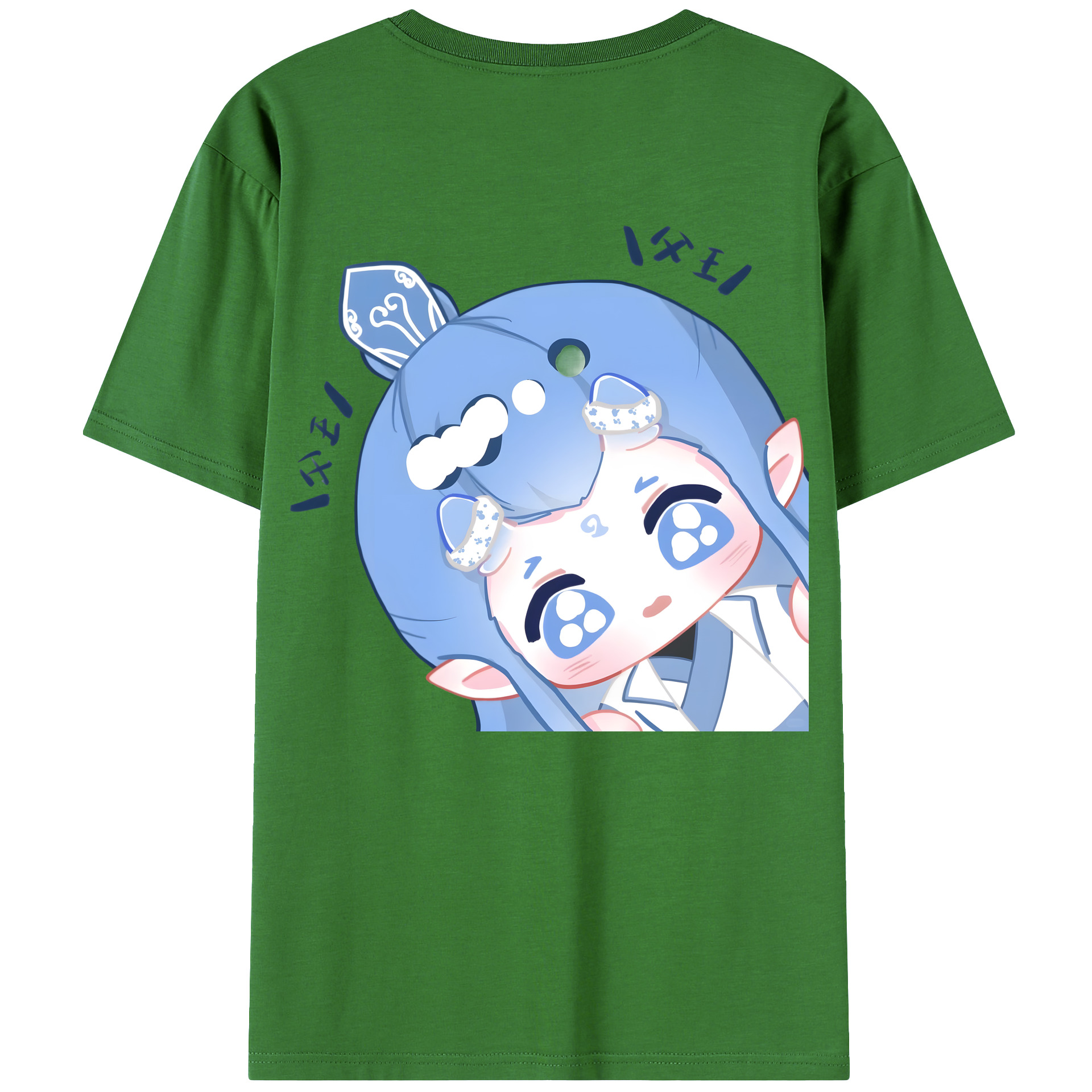 （画像用） Ne Zha 2 ナタ 魔童の大暴れ レディース半袖Tシャツ(バックプリント)